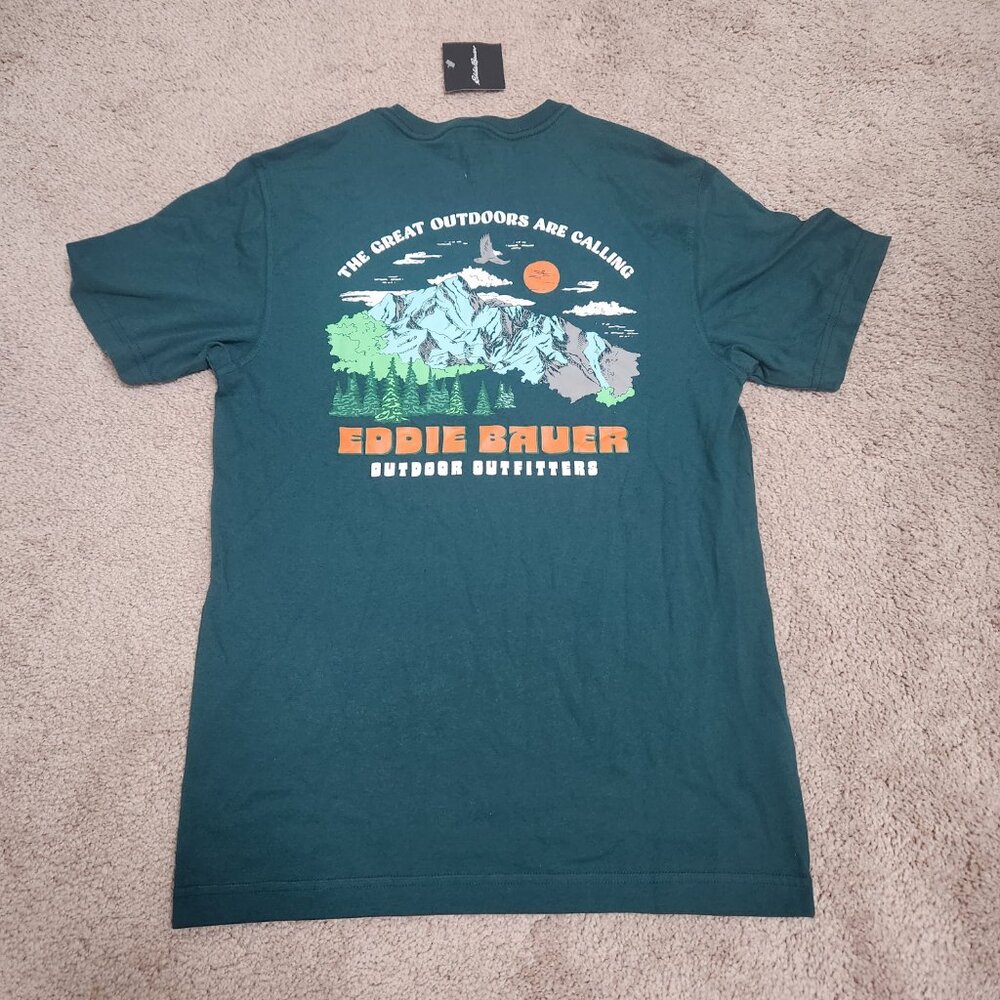 Brand New Eddie Bauer Graphic T-shirt - Outdoor Calling XS